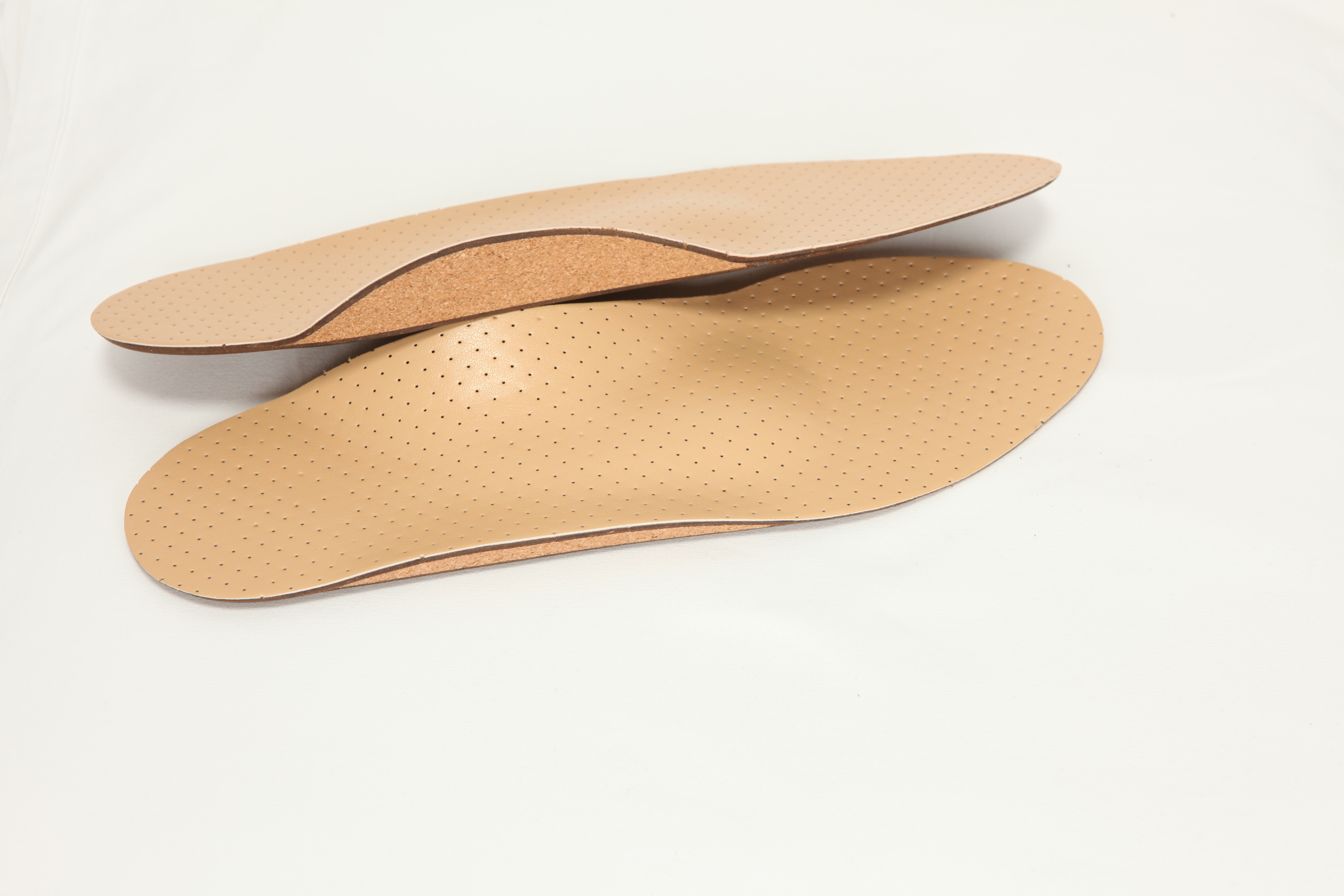 SL 506 Cork insoles with perforated coating