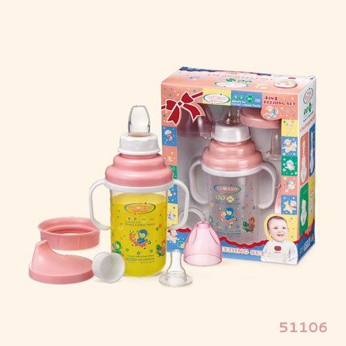 4 IN 1 FEEDING SET  (240 ML / 8 OZ)
