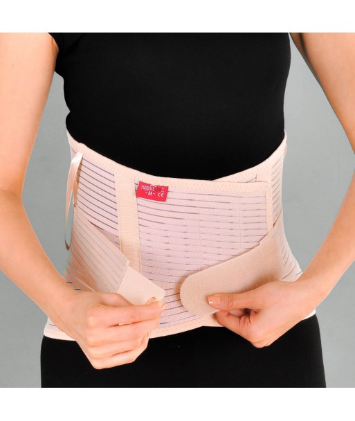 SL 260 The corset belt with metal inserts is lumbosacral, with an amplifier belt.  (26 cm) Flesh color