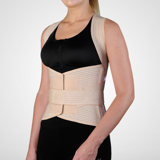 SL 330 The сorset for the spine is complex, with metal inserts (on the whole back)